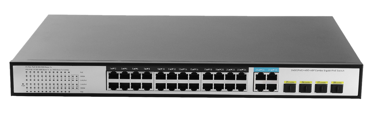 JideTech Gigabit 24-port PoE switch (324GP-4G4SFP)