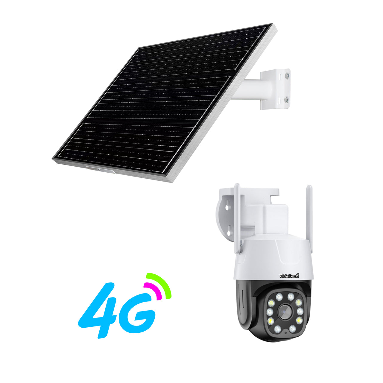 JideTech 4MP/5MP/8MP Mini 4G Solar Powered PTZ Camera (Q3-8MP4G)